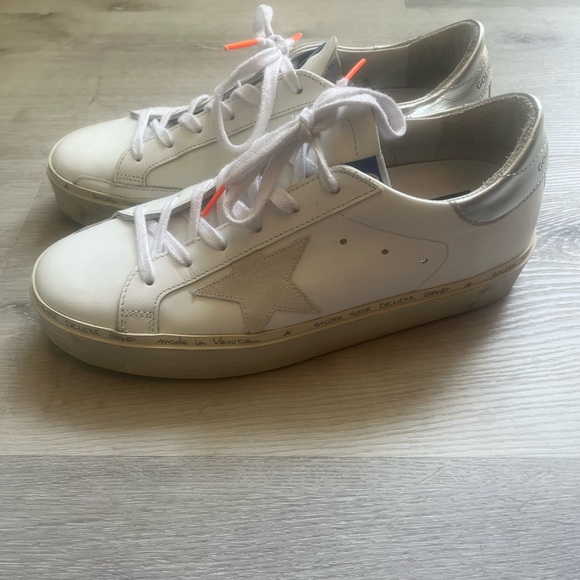 Golden Goose Hi Star Mixed Leather Low Sneaker - Picture 3 of 5